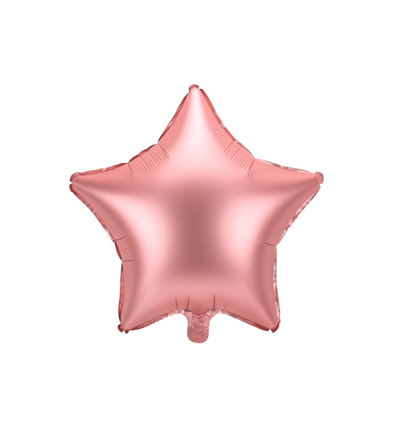 Fóliový balónik Hviezda rosegold