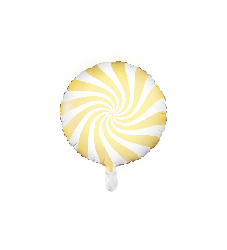 Fóliový balón pastelový Candy - žltý