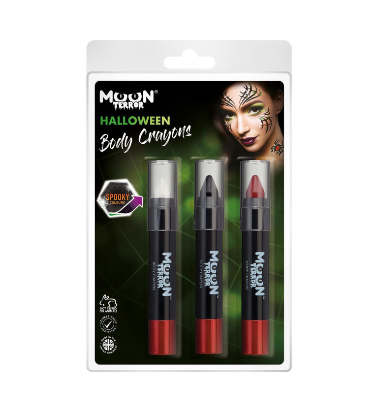 Halloweenská sada pasteliek na telo