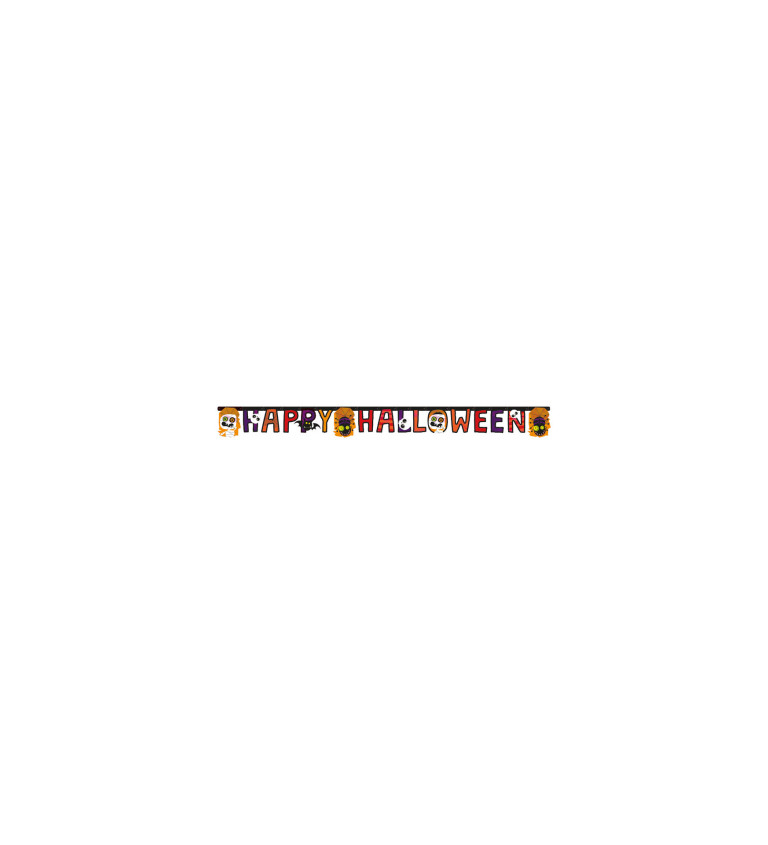 Girlanda s nápisom Happy Halloween