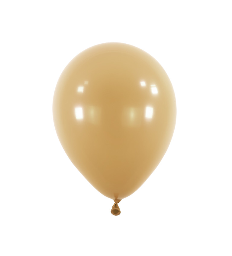 Latexové balóniky 35 cm svetlo hnedé, 50 ks