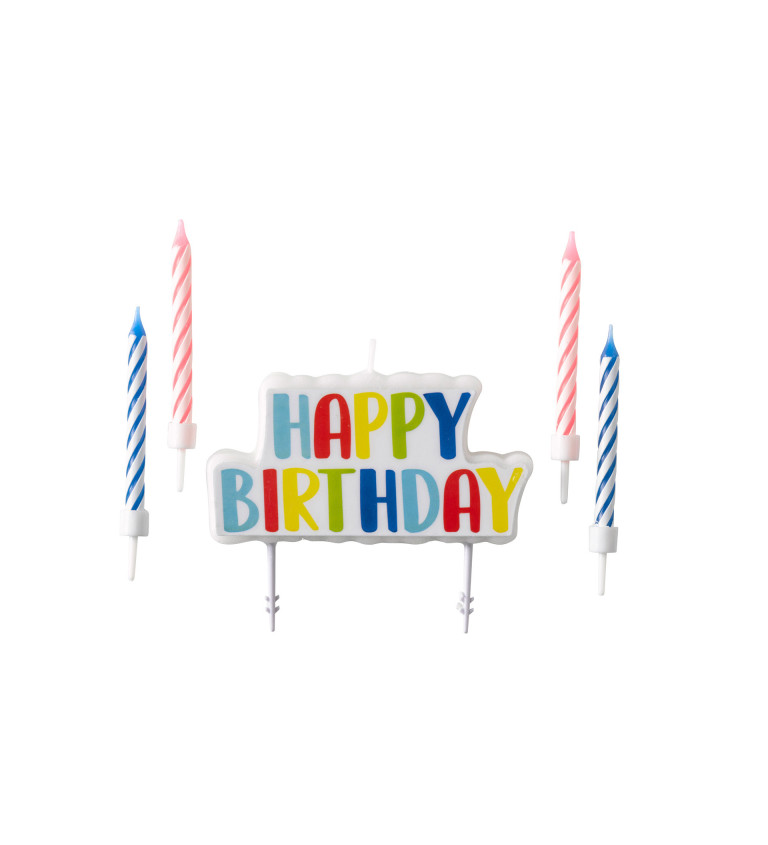 Sada sviečok - happy birthday