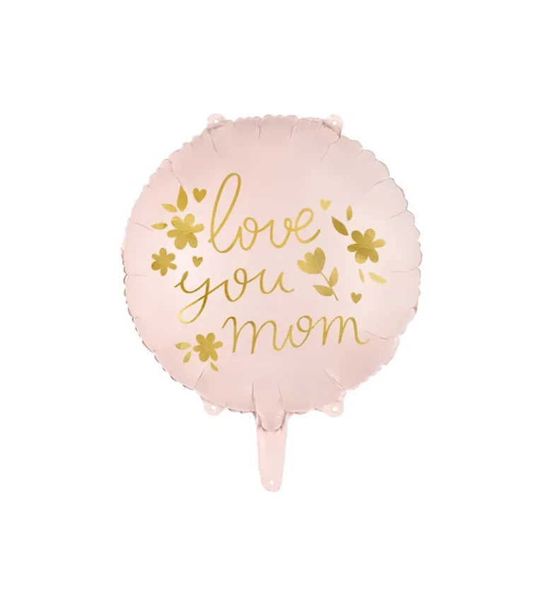 Fóliový balónik ''Love you mom''