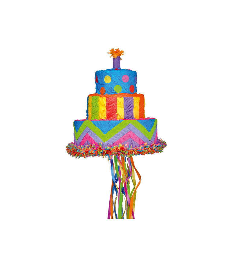 Piňatová narodeninová torta