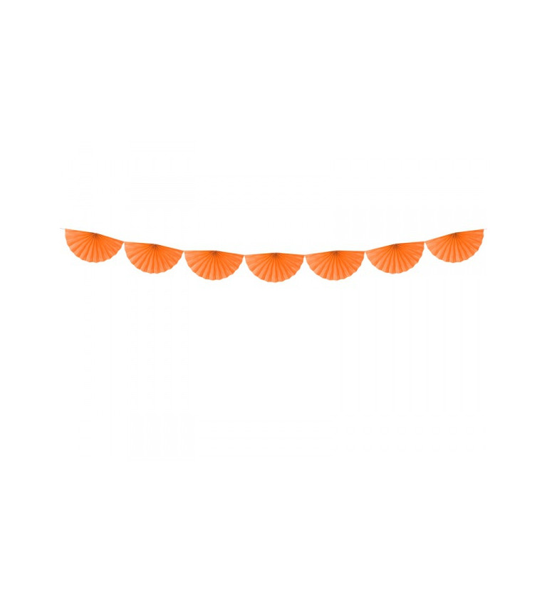 Girlanda oranžová papierová