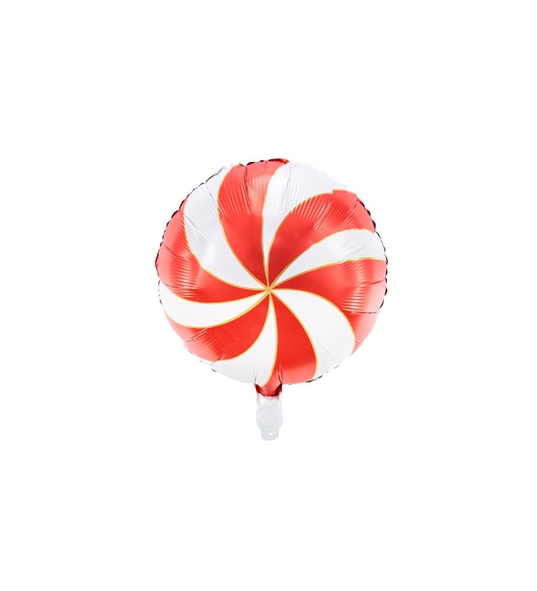 Fóliový balónik - Candy v červenej farbe