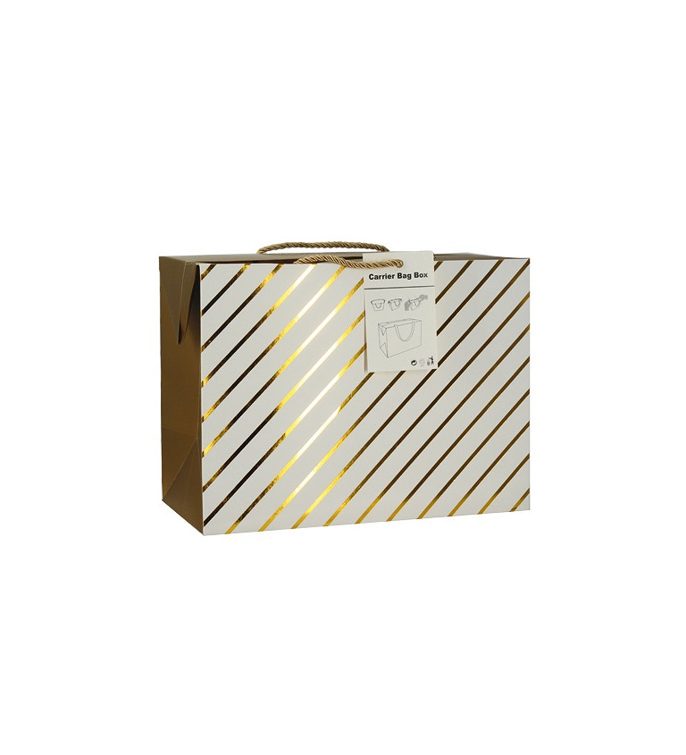 Darčeková taška - prúžky, box