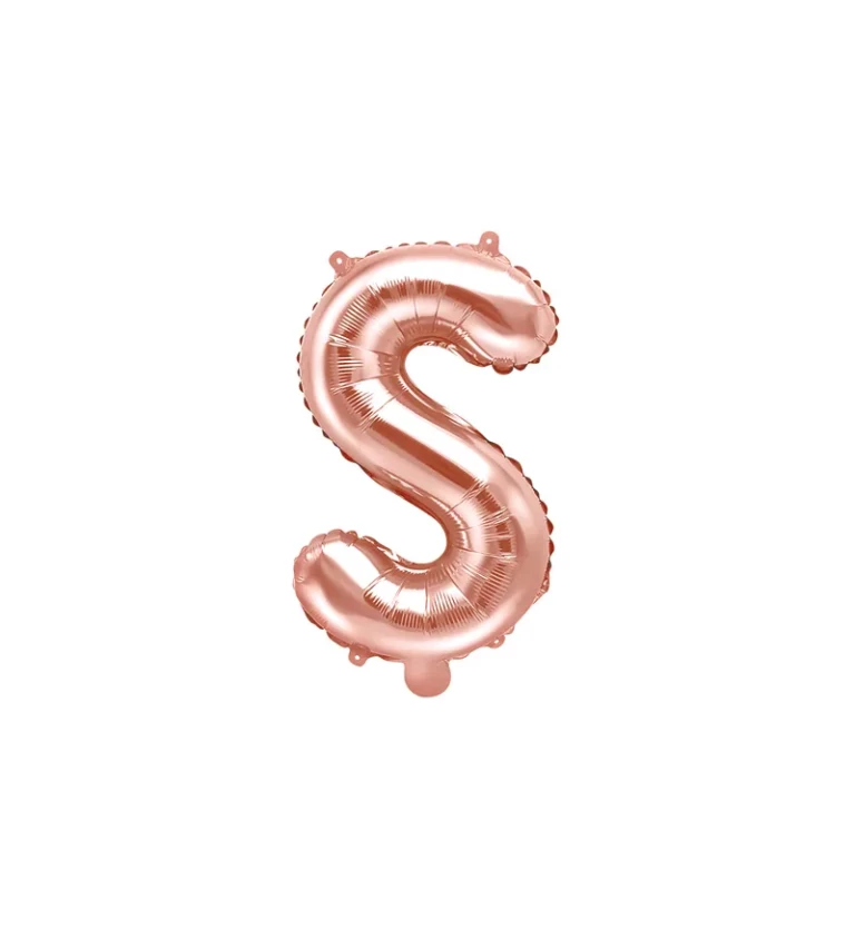 Fóliový balónik rosegold S