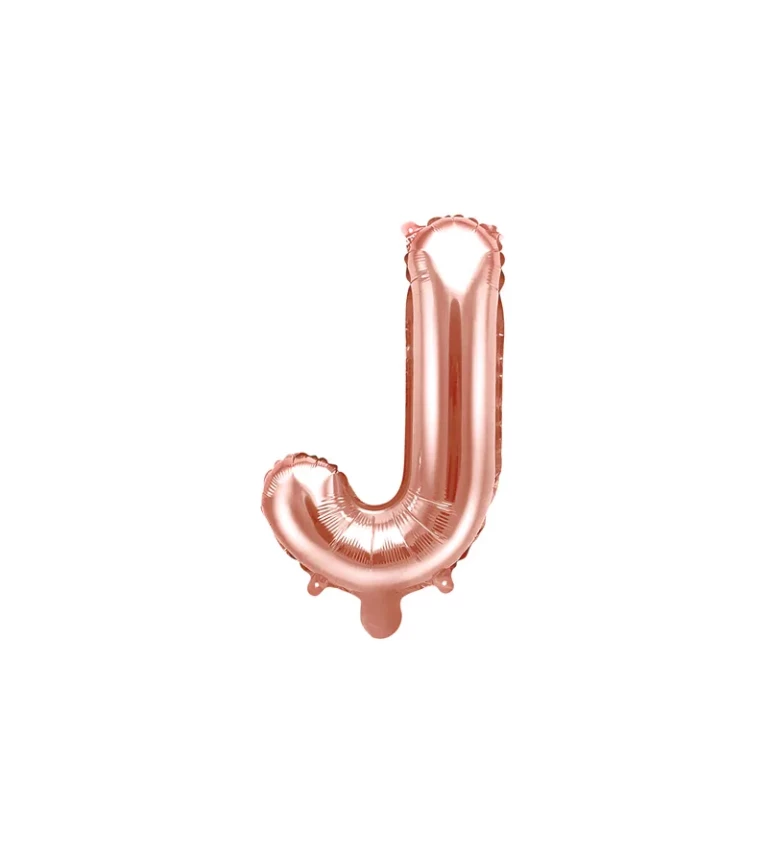 Fóliový balónik rosegold J
