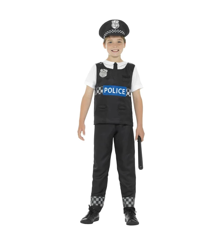 Policajt v detskom kostýme