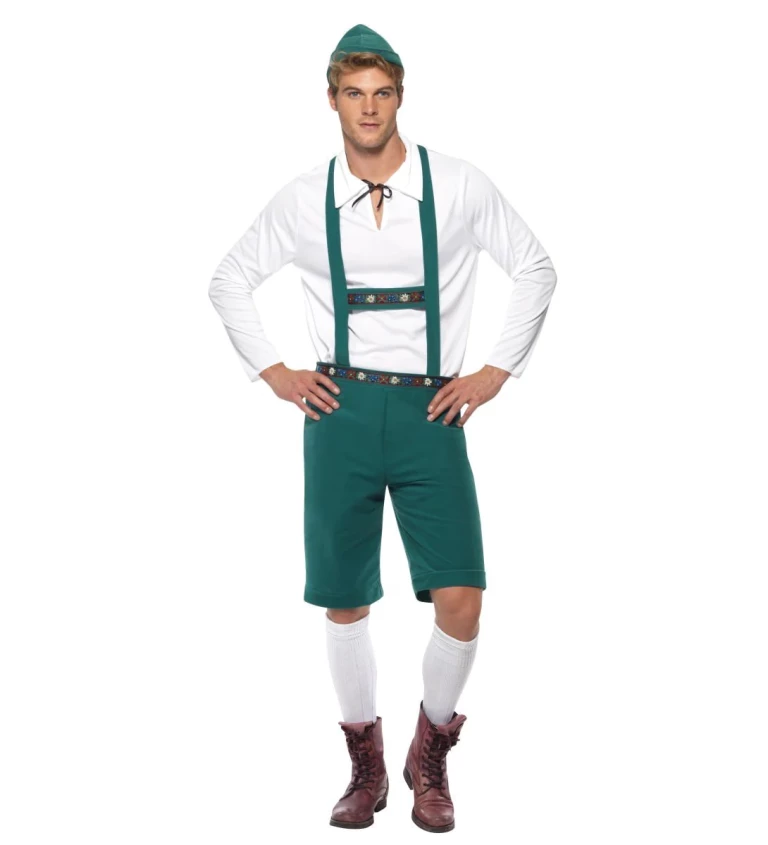 Pánsky kostým - Oktoberfest - zelená