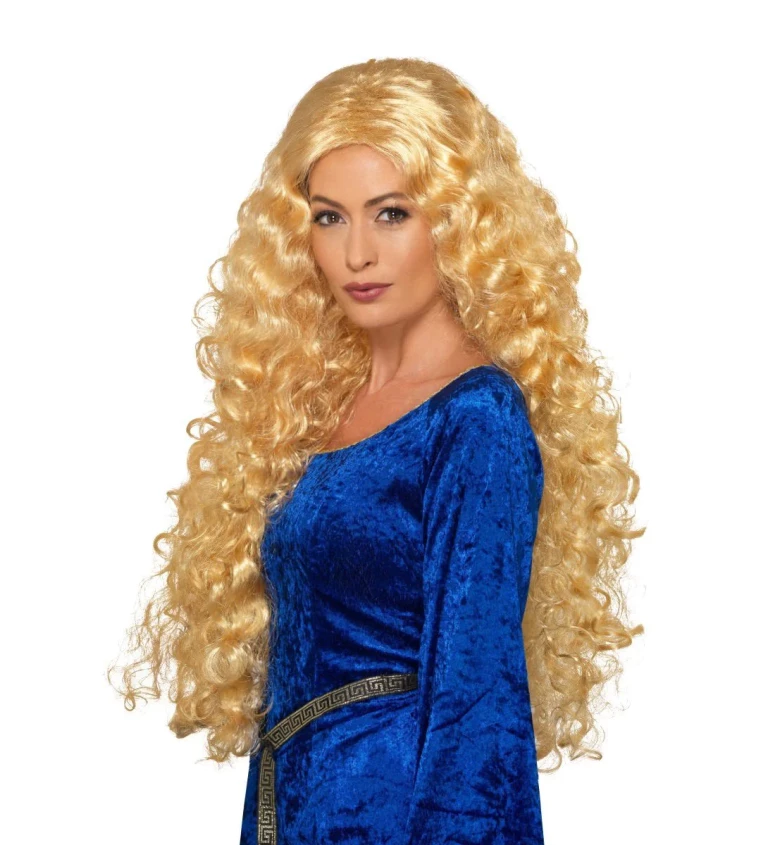 Dámska parochňa - Stredoveká bojovníčka - blond