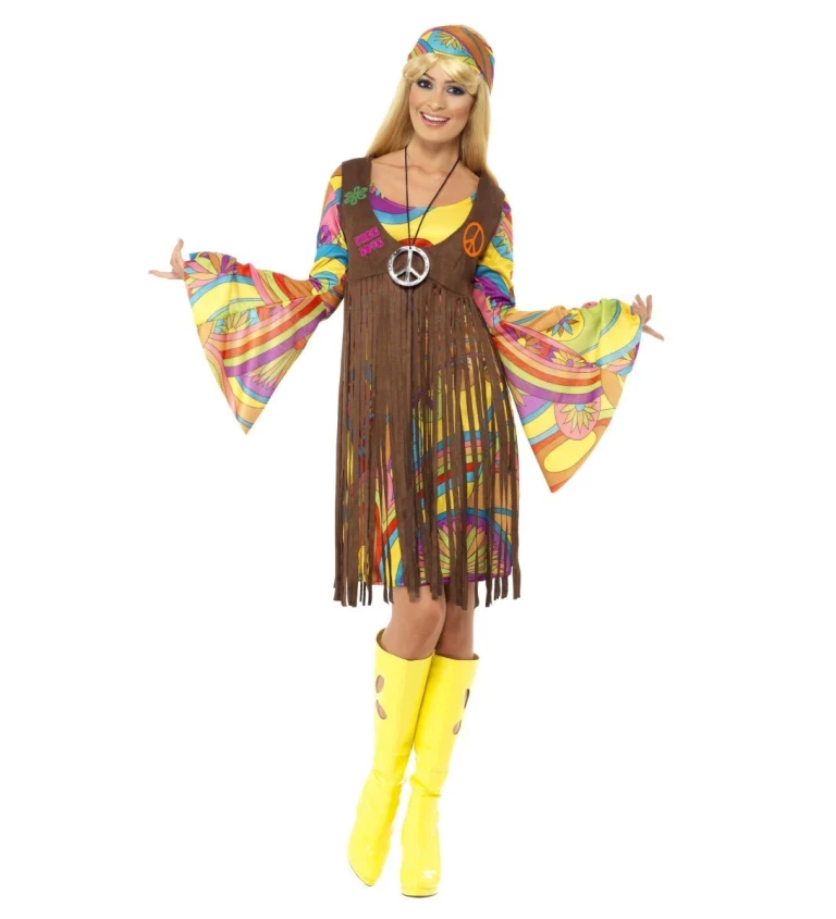 Dámsky kostým - Hippie vesta II