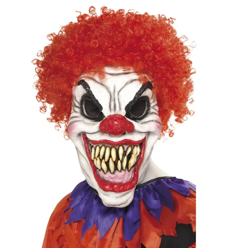 Maska na Halloween - klaun s desivými zubami II