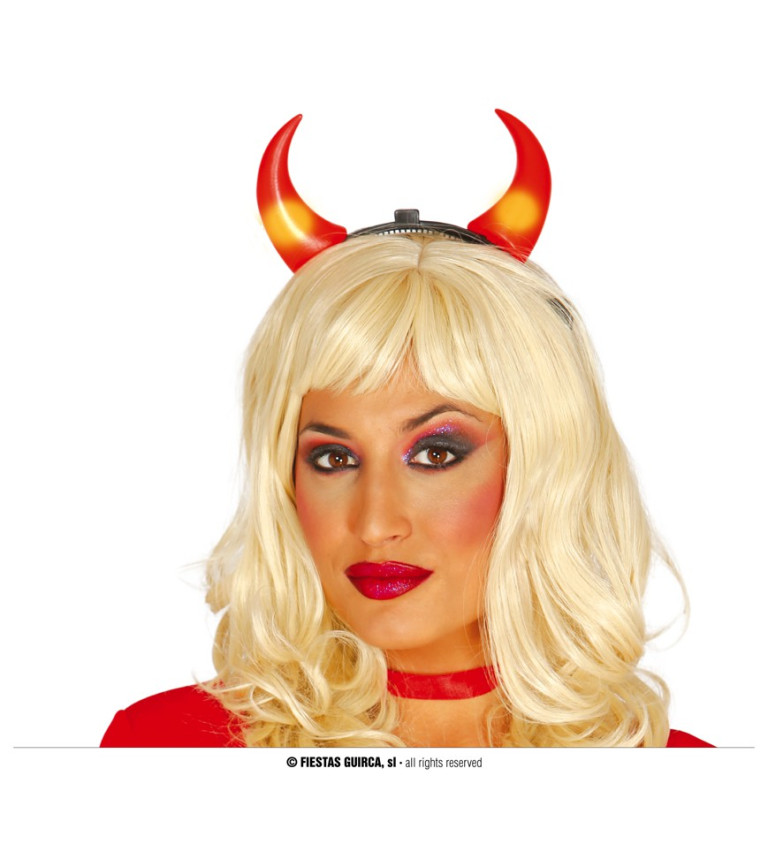 Diabolská svietiaca čelenka