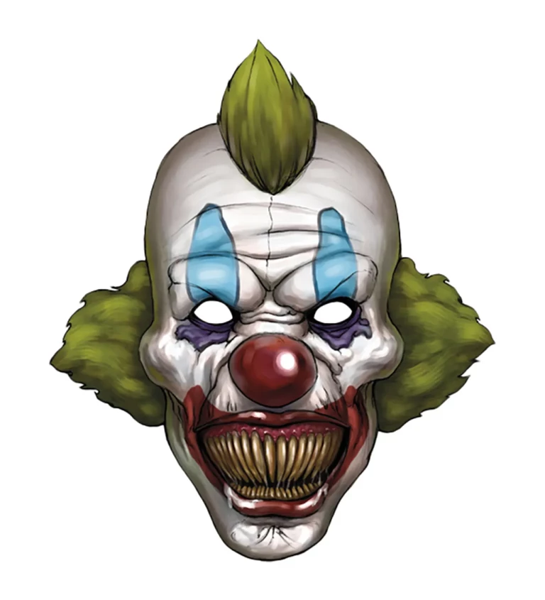 Halloweenská maska strašidelný klaun