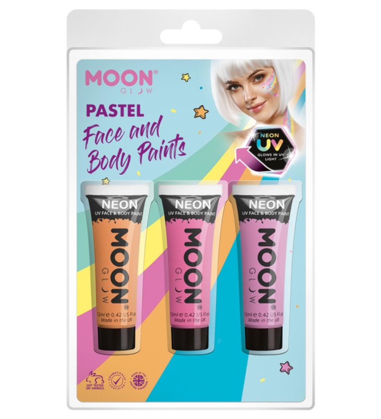 Sada UV pastelových farieb
