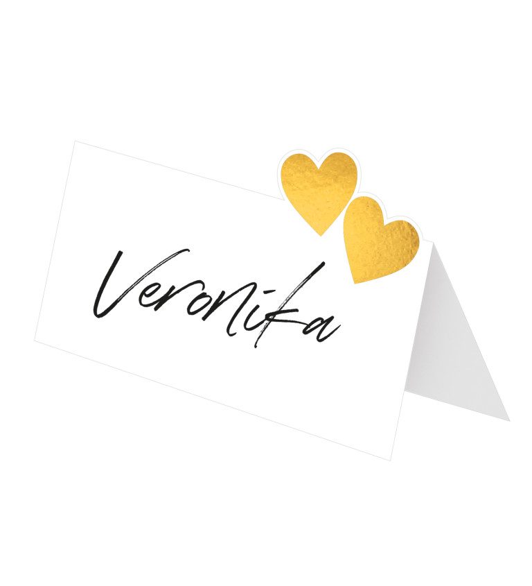 Svadobné menovky na stôl