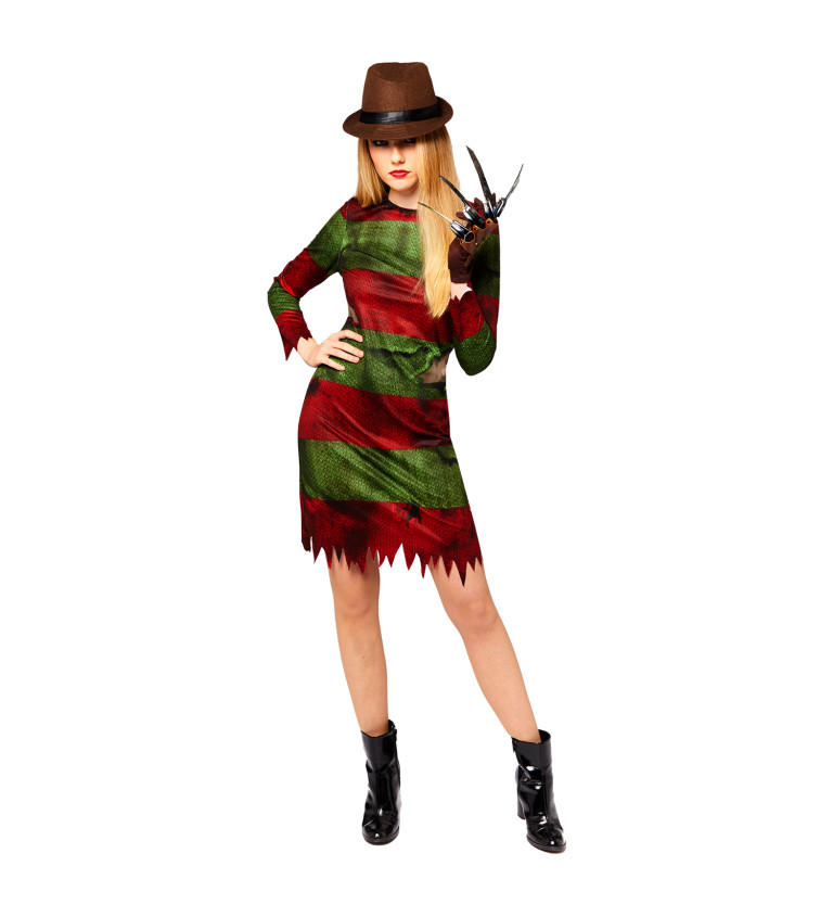 Dámsky kostým - Freddy Krueger