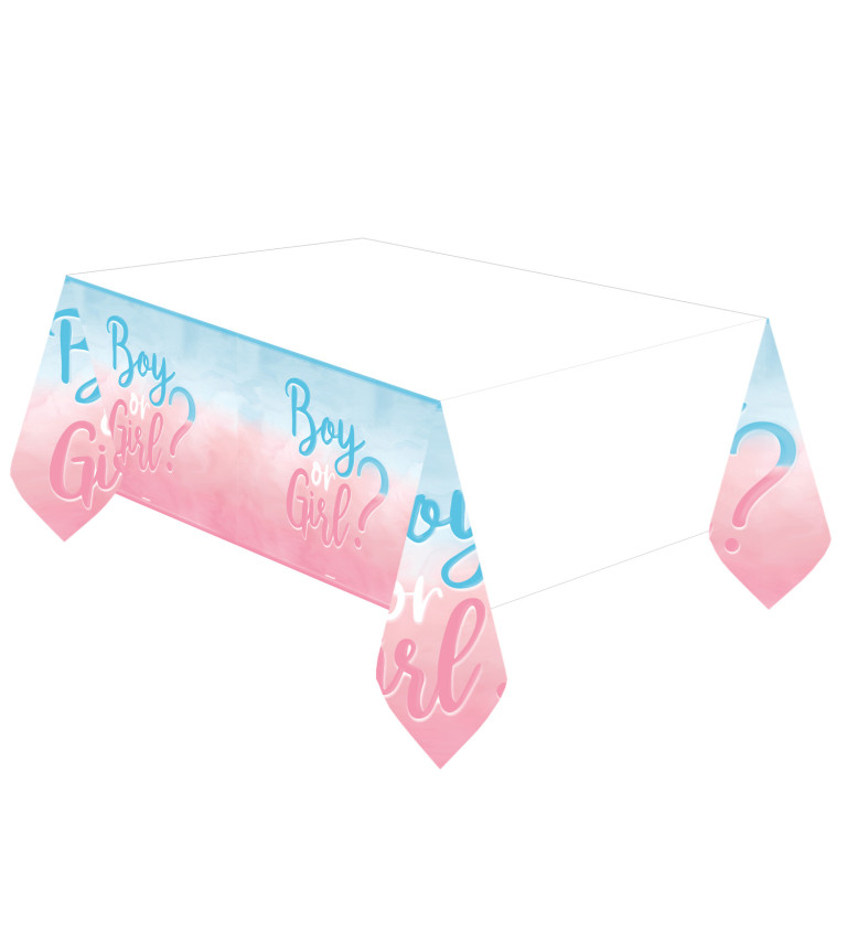 Ubrus na odhalenie pohlavia bábätka