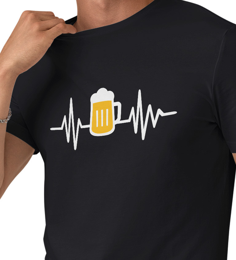 Pánske tričko - čierne pivo
