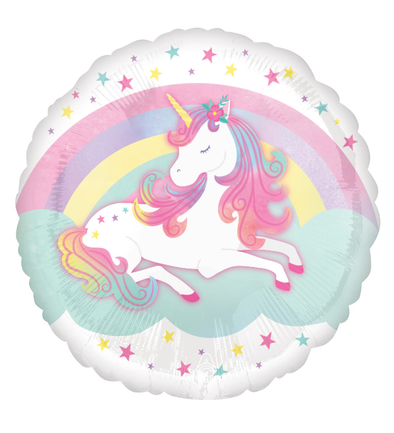 Balónek guľatý Unicorn