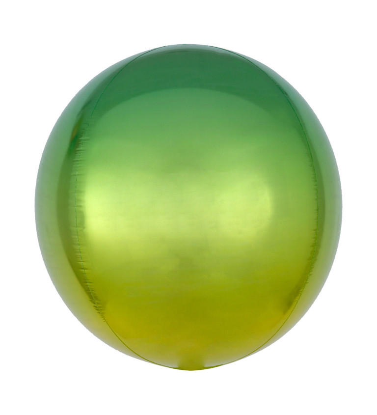 Zelený ombré balónik