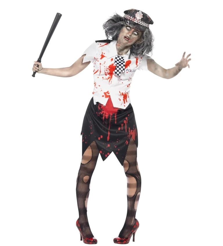 Zombie policajt - ženský kostým