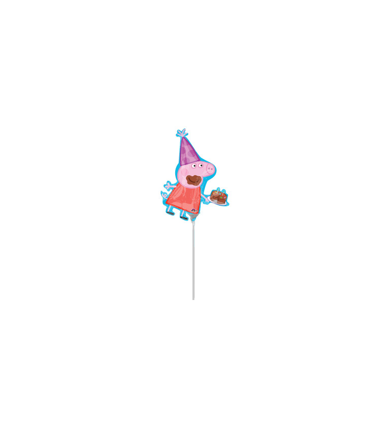 Balón na paličke Prasiatko Peppa