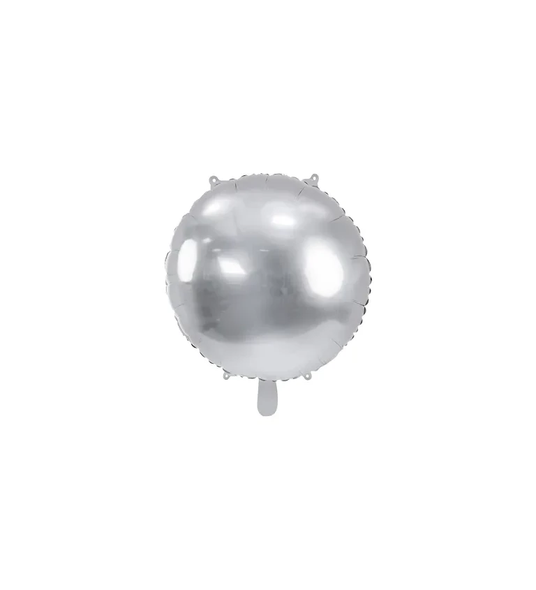 Strieborný fóliový balón