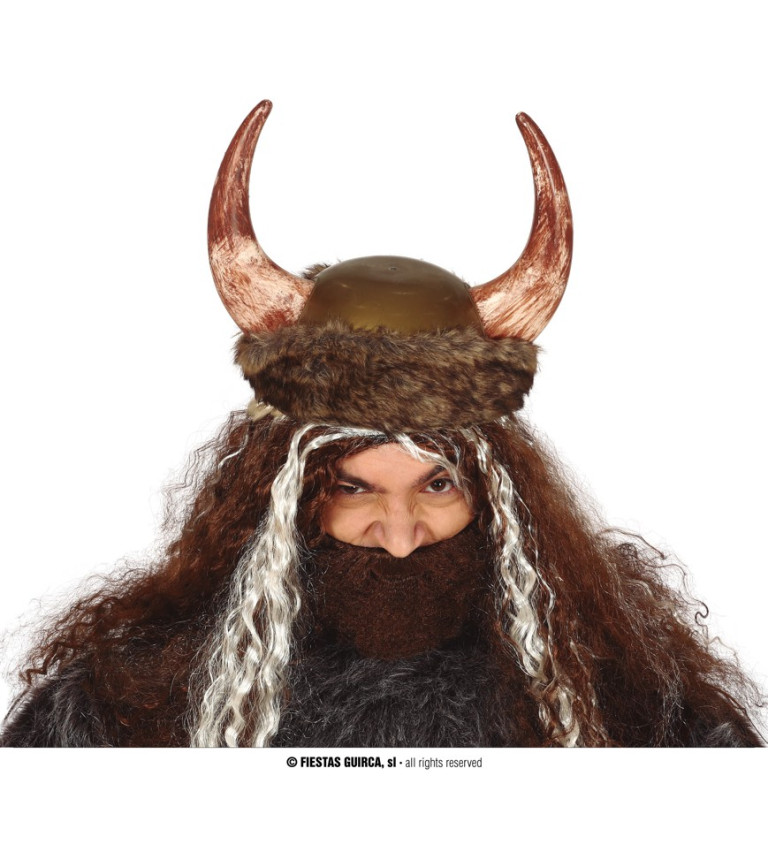 Kožená vikingská helma
