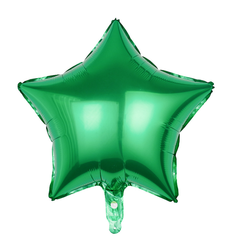 Fóliový balónik - Hviezda zelená