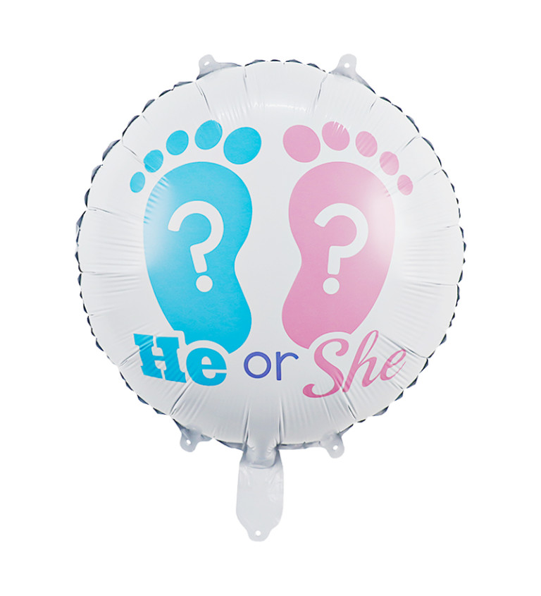 Fóliový balónik - He or She