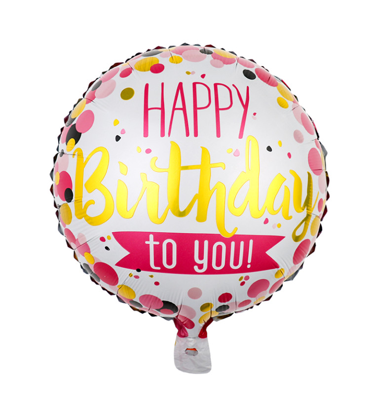Fóliový balónik - Happy birthday to you