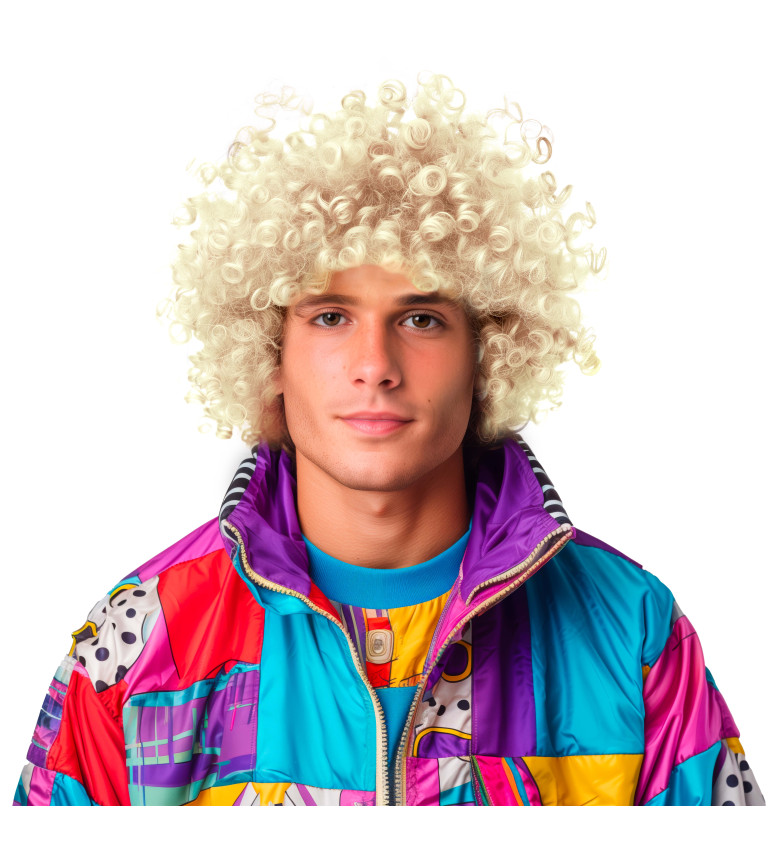 Pánska parochňa - afro, blond