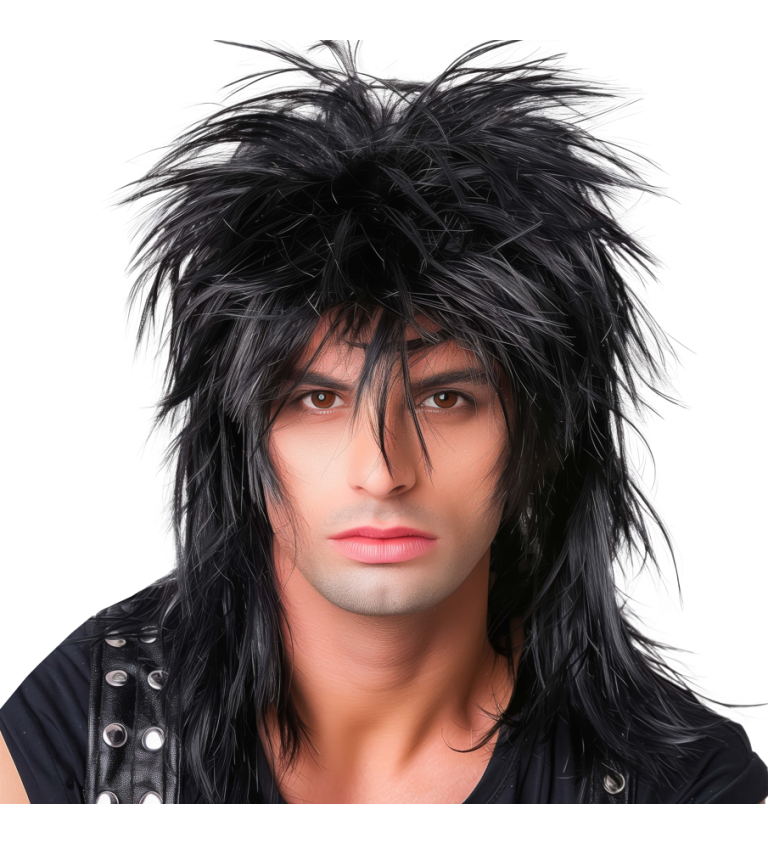 Pánska parochňa - 80. roky rocker, čierna