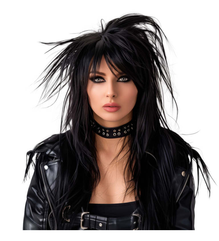 Dámska parochňa - Rock diva, čierna