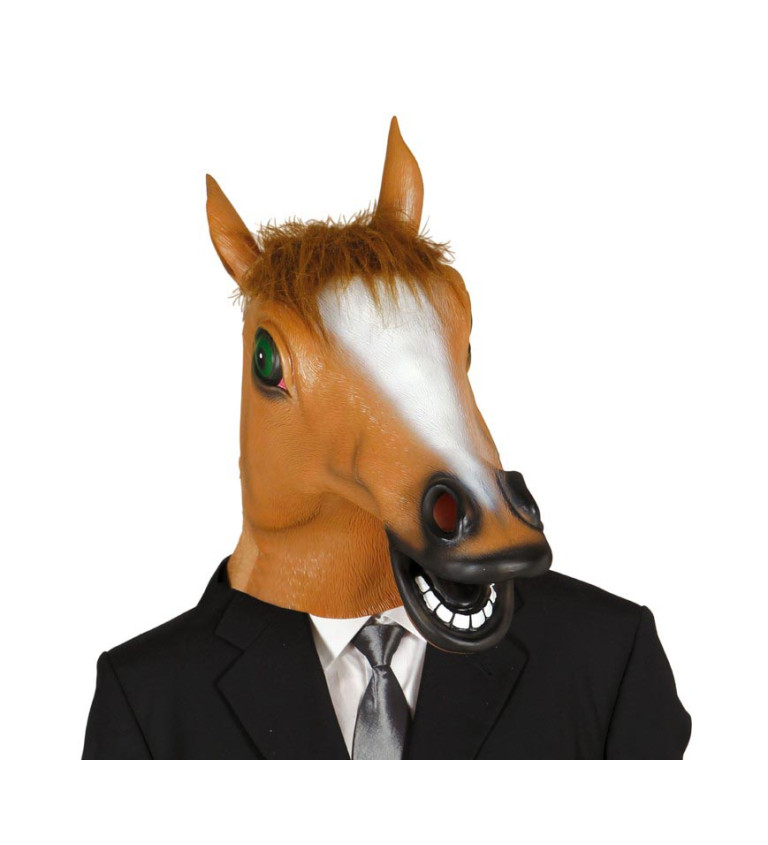 Maska koňa - hnedá