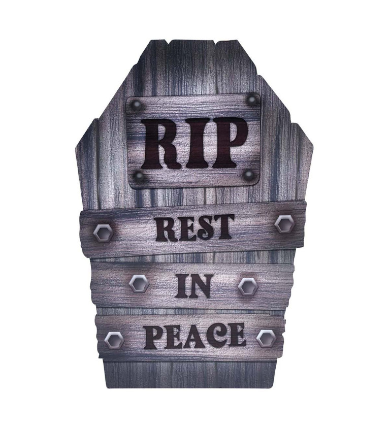 Náhrobok RIP - dekorácia
