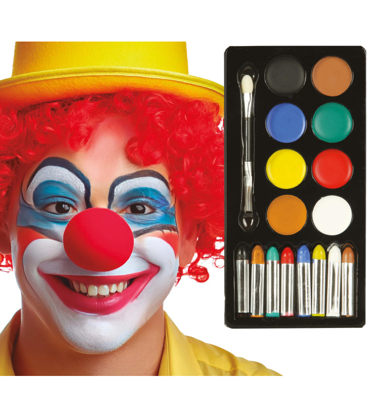 Make-up sada – klaun pre zábavné chvíle