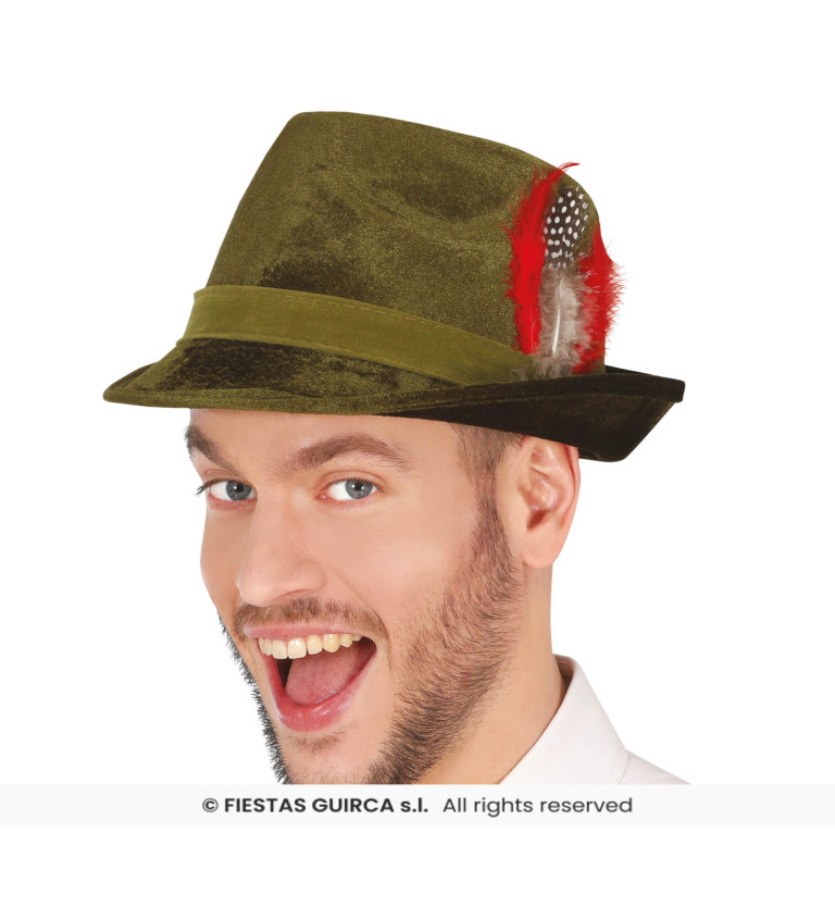 Tyrolský klobúk - deluxe