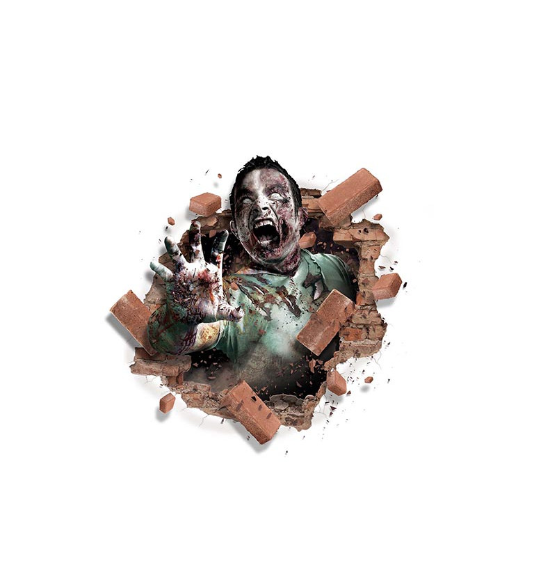 Nalepovateľná dekorácia - zombie
