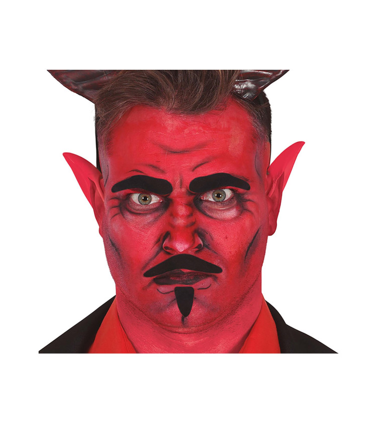 Diabolský set - obočie, fúzy a bradka