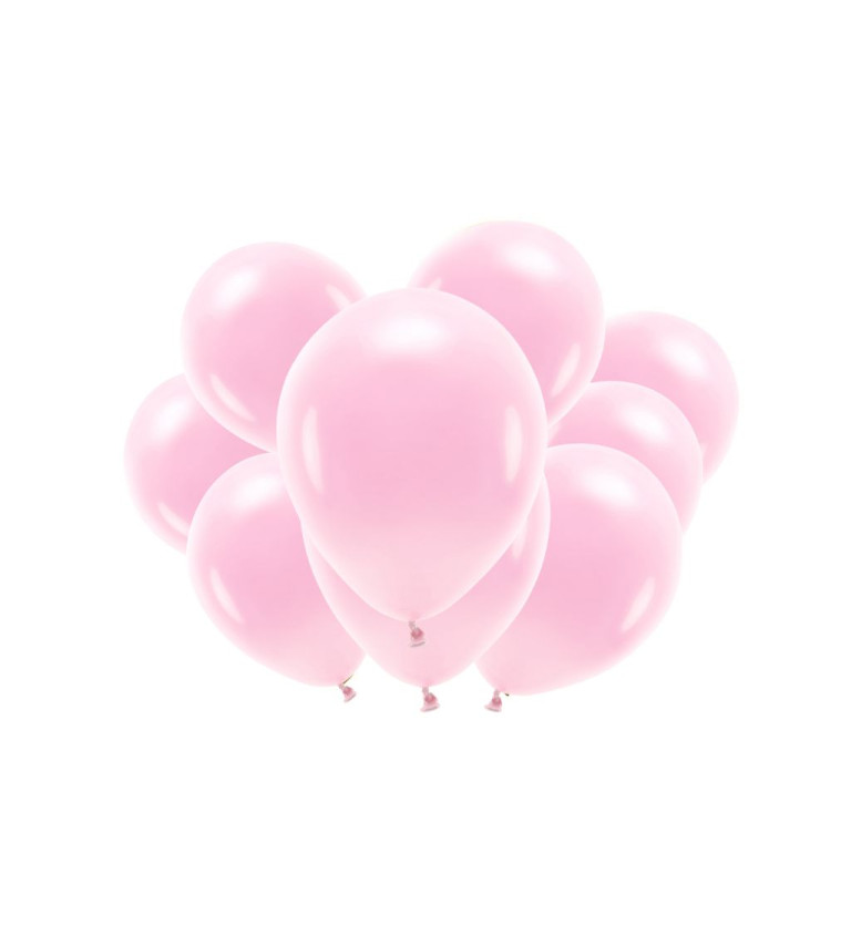 Latexové balóniky eco pastelové ružové 30 cm 10 ks