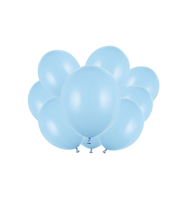 Latexové balóniky strong pastelové baby blue 30 cm 10 ks