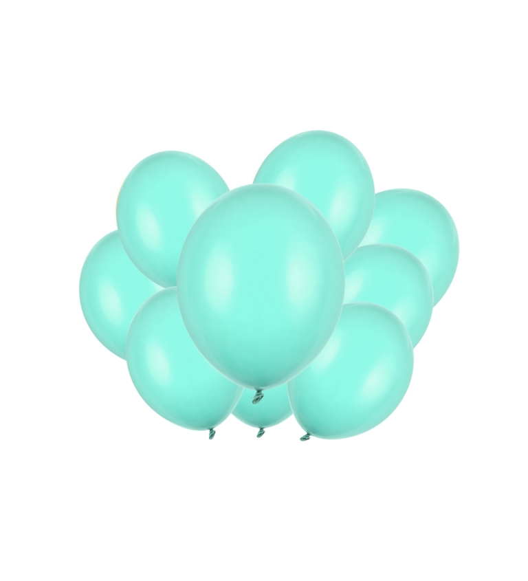 Latexové balóniky strong pastelové mentolové 30 cm 10 ks
