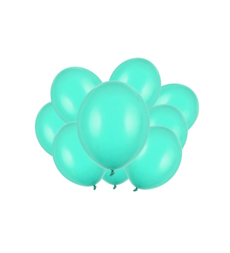 Latexové balóniky strong pastelové tyrkysové 30 cm 10 ks