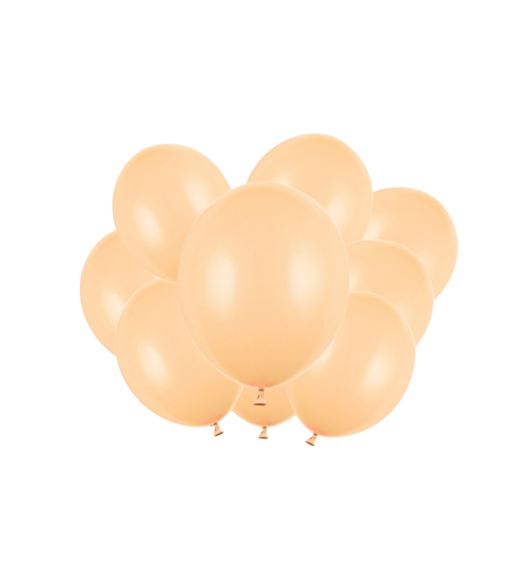 Latexové balóniky strong pastelové broskyňové 30 cm 10 ks