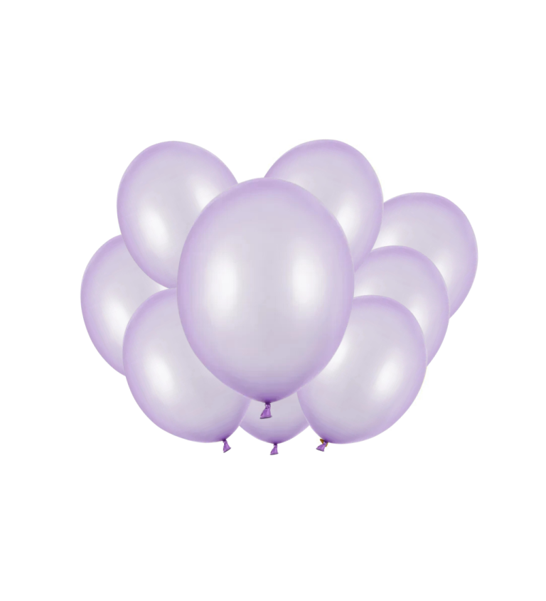 Latexové balóniky strong metalické svetlofialové 30 cm 10 ks