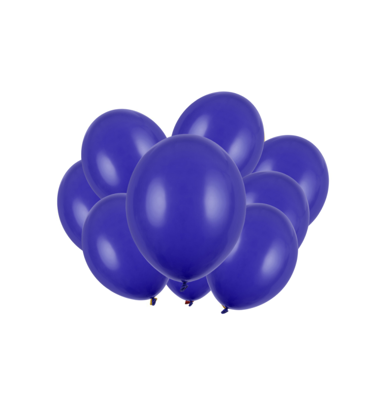Latexové balóniky strong pastelové tmavomodré 30 cm 10 ks